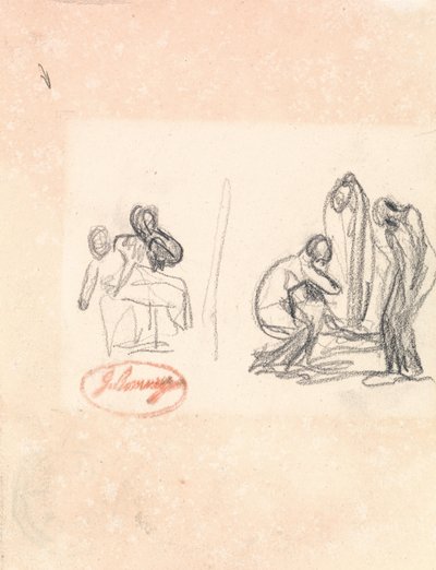 Two Sketches of Children at Play by George Romney